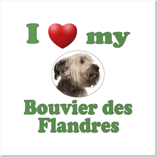 I Love My Bouvier des Flandres Posters and Art